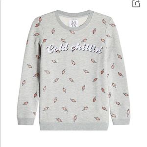 ZOE KARSSEN Printed Sweatshirt With Cones XS